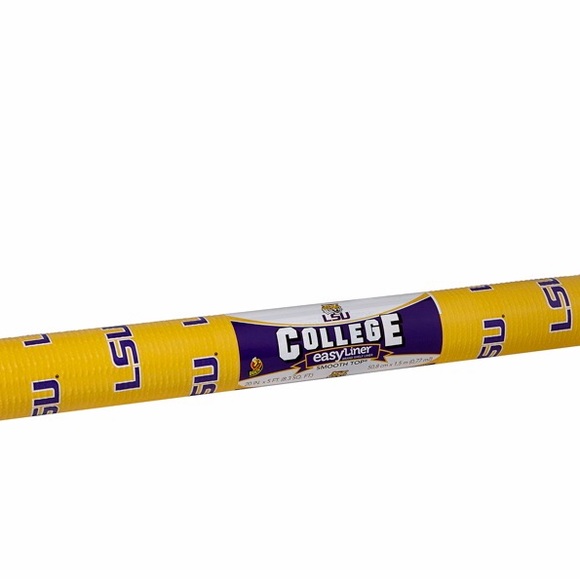 NWT LSU Tigers Smooth Top Non-adhesive Shelf Drawer Liner 20" x 5' (4 available) - Picture 3 of 12